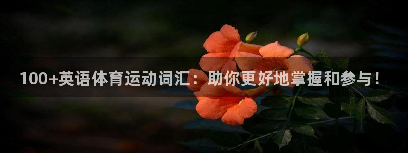ug环球官网登录入口：100+英语体育运动词汇：助你更好地掌握和参与！