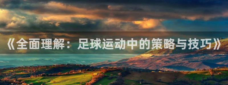 ug环球官网登录入口：《全面理解：足球运动中的策略与技巧》